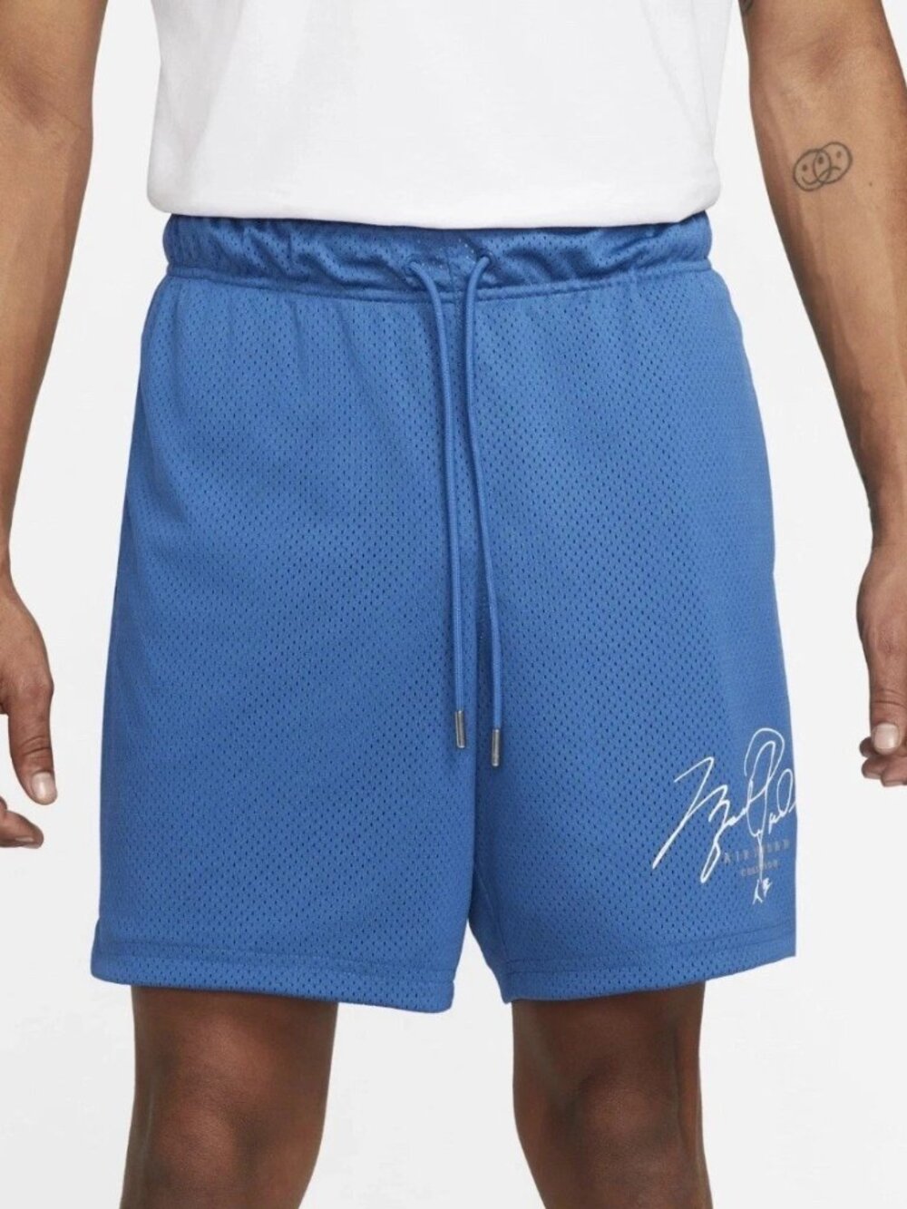 Nike Jordan Essential Mesh GFX Men's Shorts Dark Marina Blue DH9048-407 Size XL